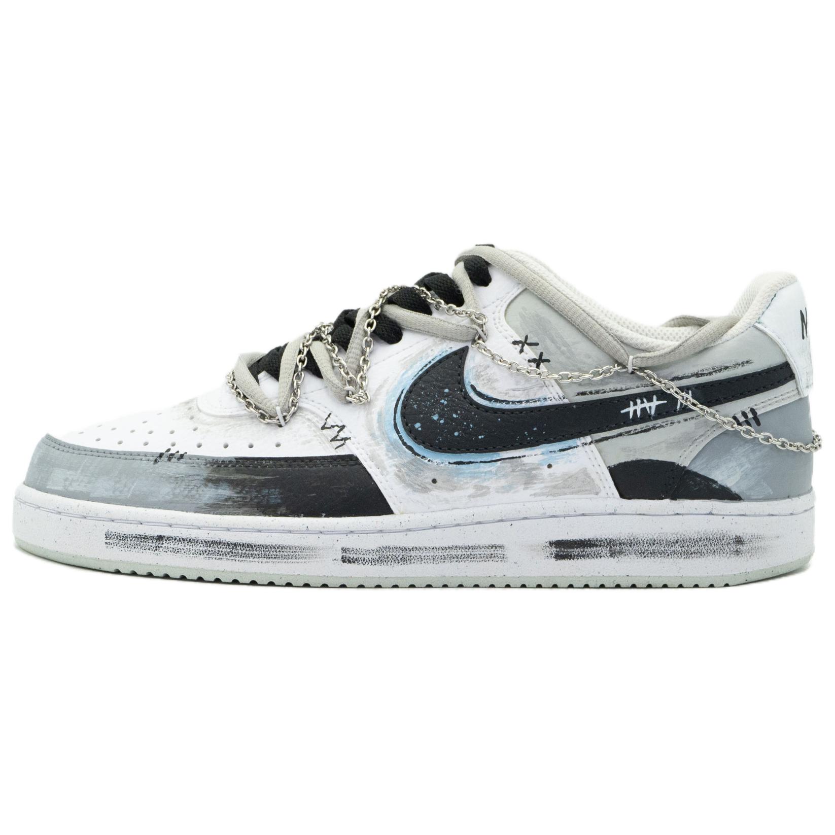 Order [Kasut Custom] Nike Court Vision 1 'Bayang Grafiti' DH2987-110（Team197-019）