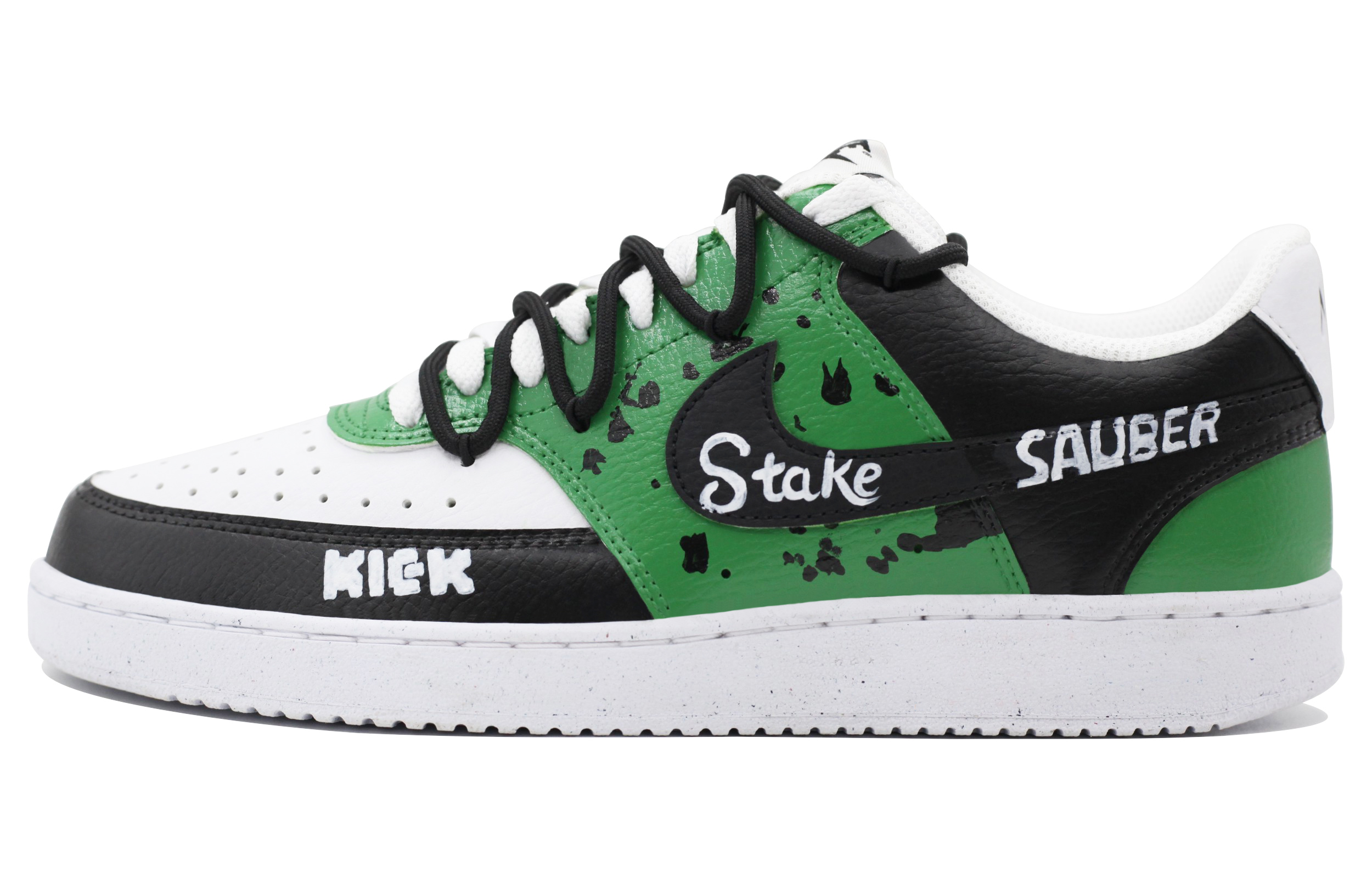 [Custom Shoes] Nike Court Vision 1 'Green Black Racer'