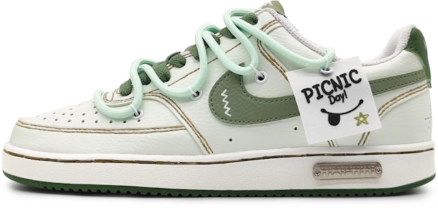 【訂製球鞋】Nike Court Vision 1 甜甜凍飲 青提奶綠 復古 刺繡標籤 可拆卸 低筒 板鞋 男女通款 淺綠 Buy 【訂製球鞋】Nike Court Vision 1 甜甜凍飲 青提奶綠 復古 刺繡標籤 可拆卸 低筒 板鞋 男女通款 淺綠