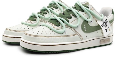 【訂製球鞋】Nike Court Vision 1 甜甜凍飲 青提奶綠 復古 刺繡標籤 可拆卸 低筒 板鞋 男女通款 淺綠 Lookbook 【訂製球鞋】Nike Court Vision 1 甜甜凍飲 青提奶綠 復古 刺繡標籤 可拆卸 低筒 板鞋 男女通款 淺綠