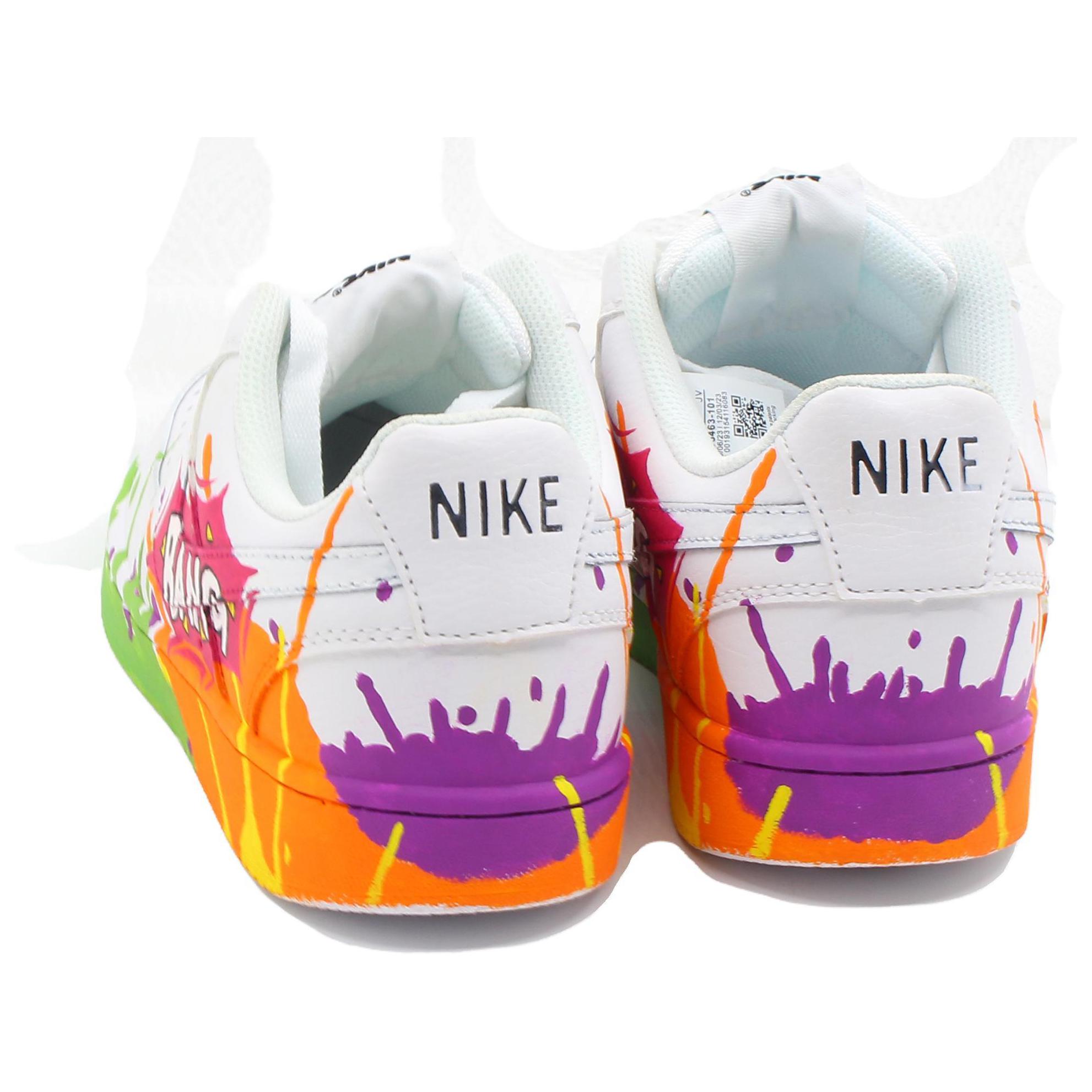 [Custom Shoes] Nike Court Vision 1 'Green Orange Bang' 圖 5