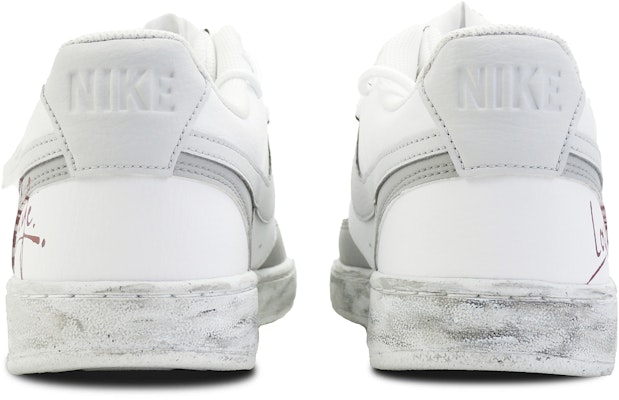 나이키 코트 비전 1 '회색 흰색 고딕 그래피티' (custom) DH2987-101(Team128-静默讯号) Shop 나이키 코트 비전 1 '회색 흰색 고딕 그래피티' (custom) DH2987-101(Team128-静默讯号)