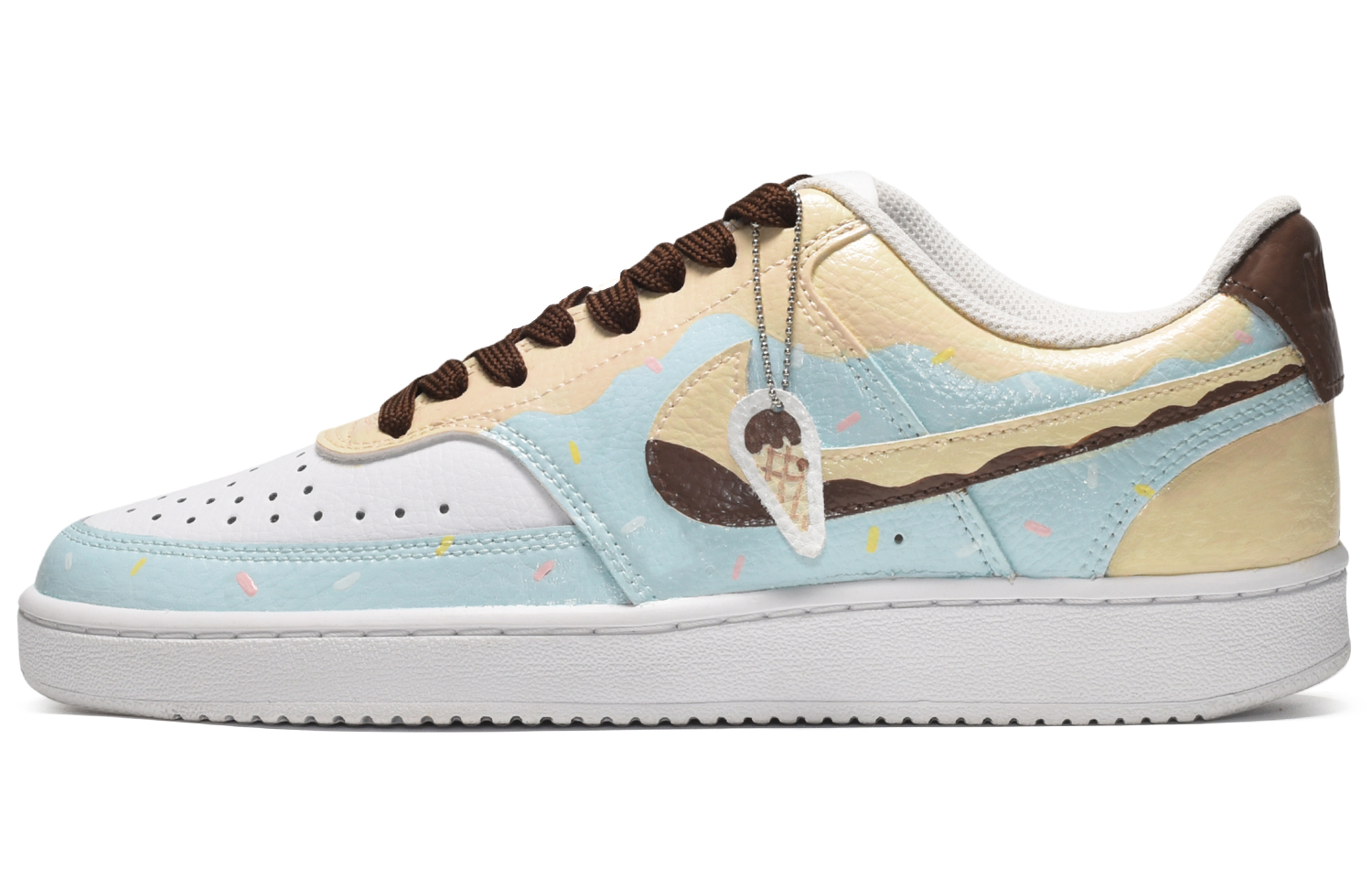 Buy 【定制鞋】耐克Court Vision 1『冰淇淋黄白蓝』 CD5463-100-458290