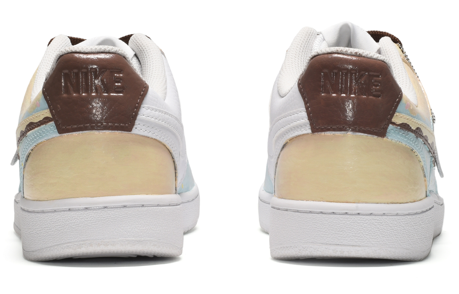 [Custom Shoes] Nike Court Vision 1 'Ice Cream Yellow White Blue' 圖 4