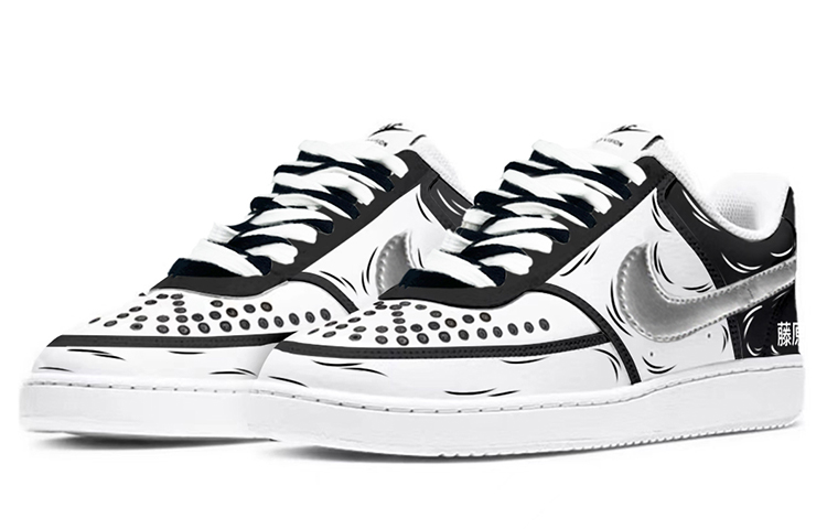 [Custom Shoes] Nike Court Vision 1 'Initial D Black White' 圖 3