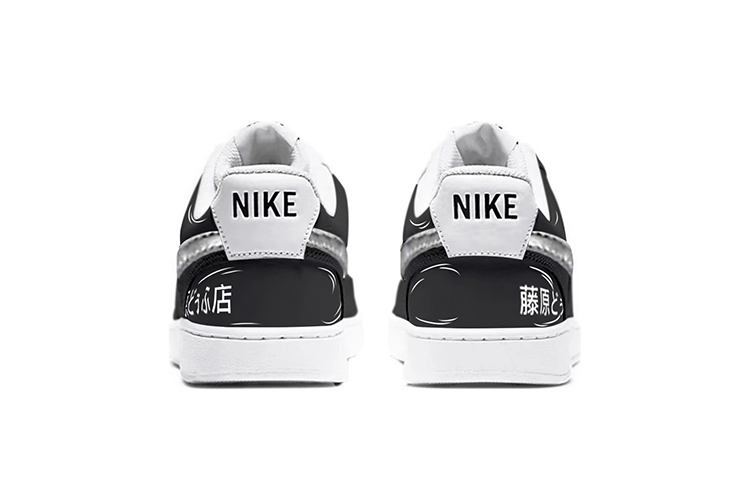 [Custom Shoes] Nike Court Vision 1 'Initial D Black White' 圖 4