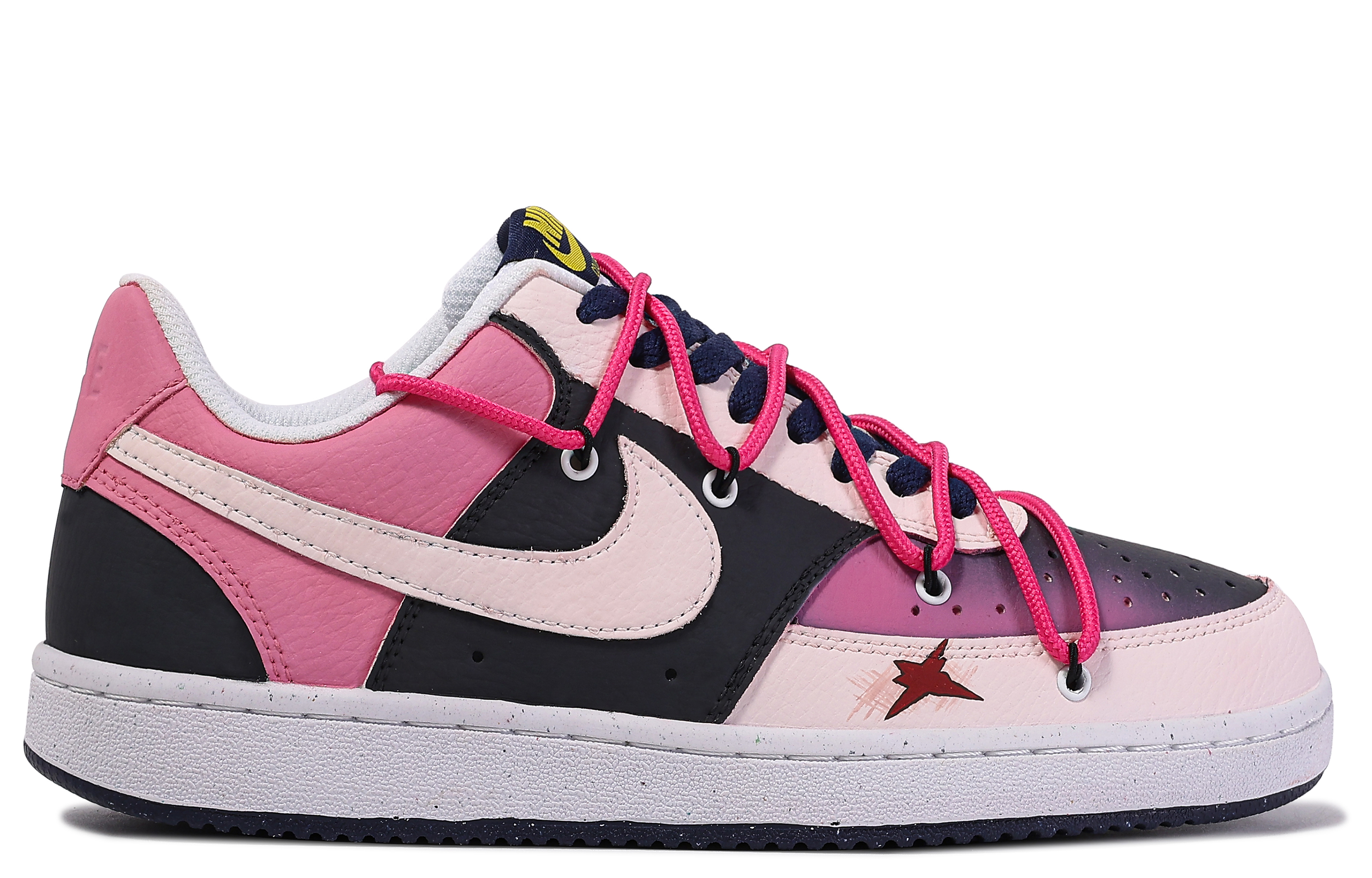 Lookbook 【定制鞋款】耐克Court Vision 1“小恶魔受伤粉紫黑” DH2987-103(TeamM-受伤小恶魔-BOX)