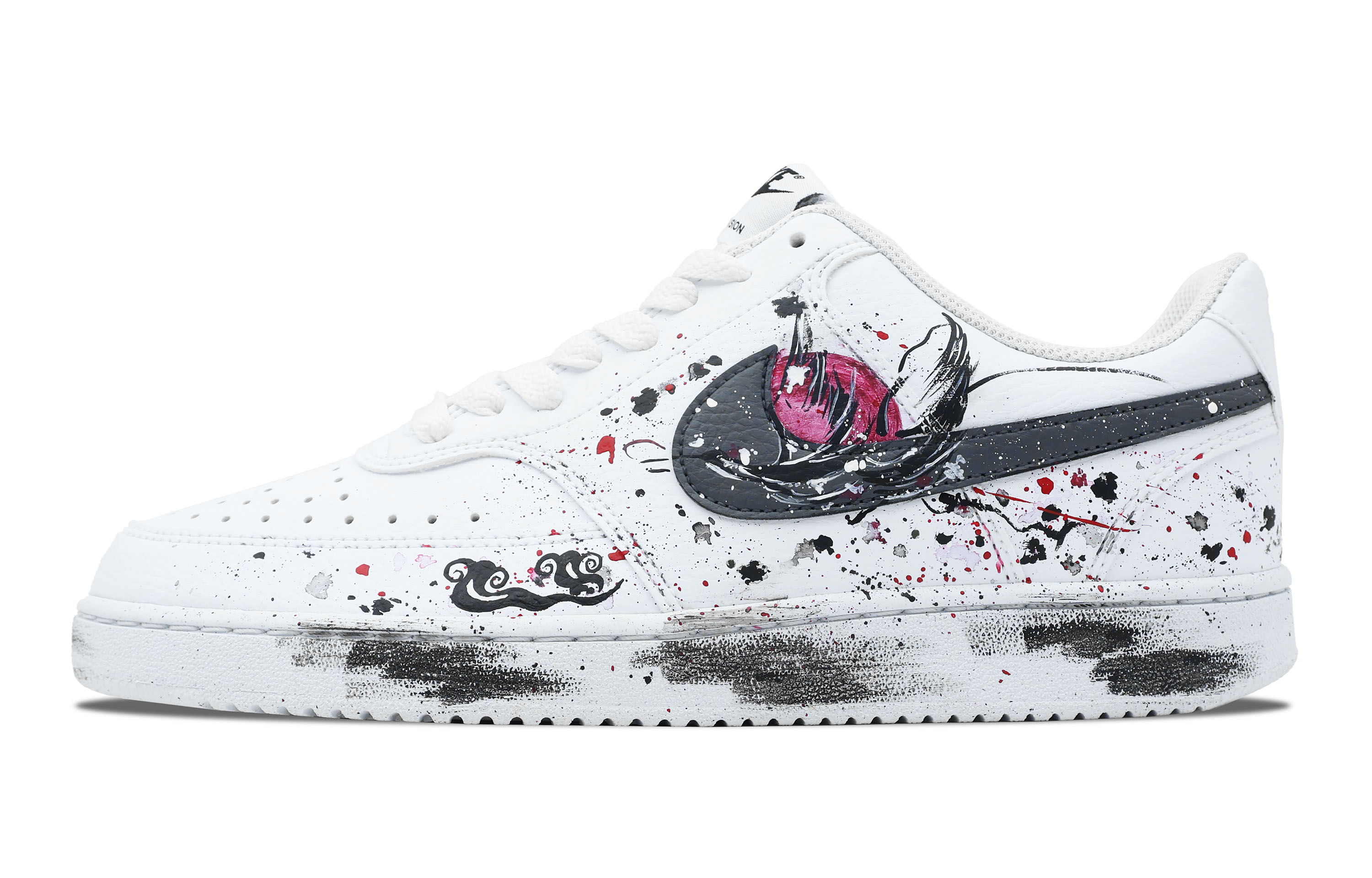 Order 나만의 블랙 멋!  나이키 코트 비전 1 '잉크 블랙' DH2987-101(Team254-男款独鹤羽飞)