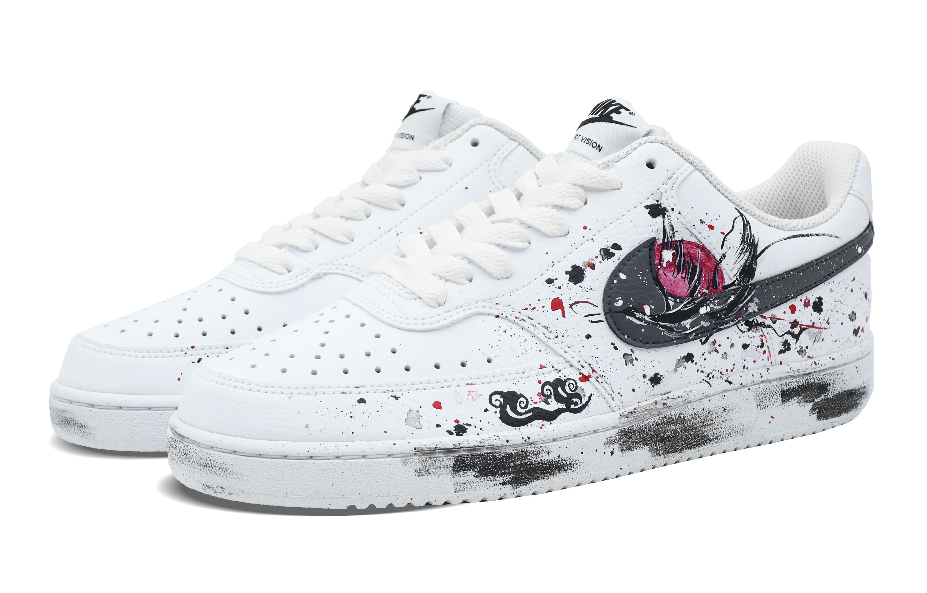 Shop 나만의 블랙 멋!  나이키 코트 비전 1 '잉크 블랙' DH2987-101(Team254-男款独鹤羽飞)