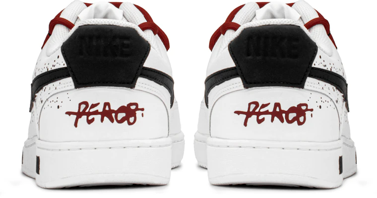 【定制鞋款】耐克Court Vision 1“墨水涂鸦白黑红” CD5463-101(TeamA-CV男泼墨涂鸦S-BOX) Shop 【定制鞋款】耐克Court Vision 1“墨水涂鸦白黑红” CD5463-101(TeamA-CV男泼墨涂鸦S-BOX)