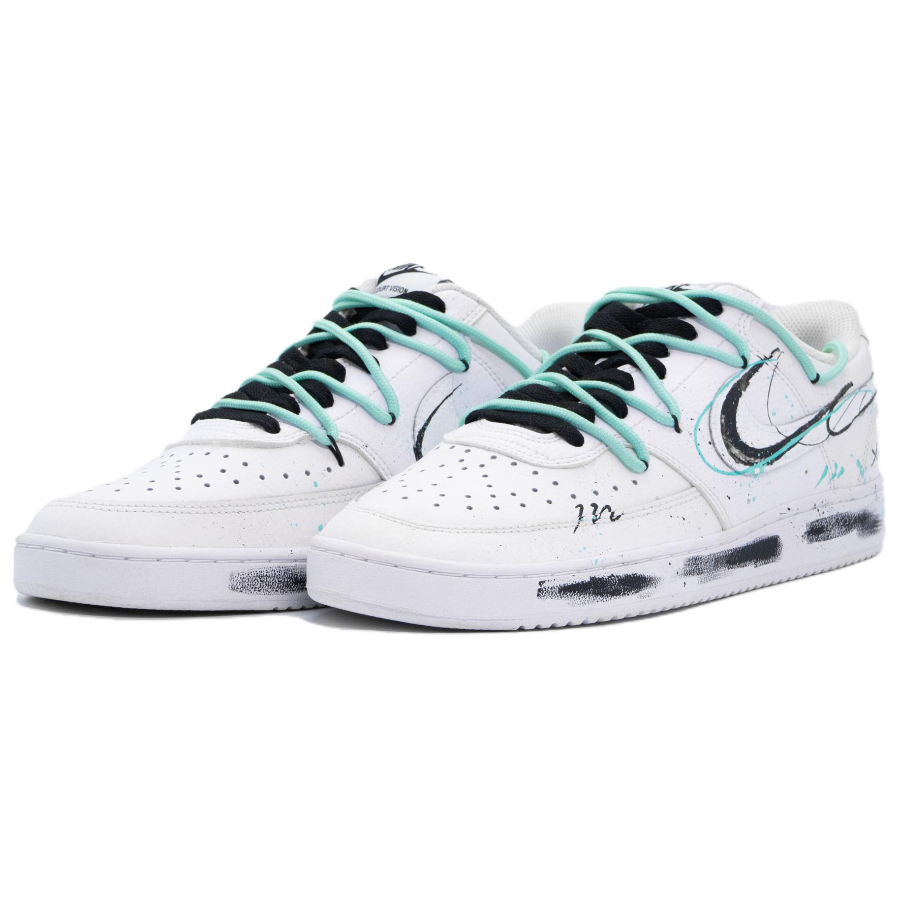 [Custom Shoes] Nike Court Vision 1 'Ink Green Speckle' 圖 4