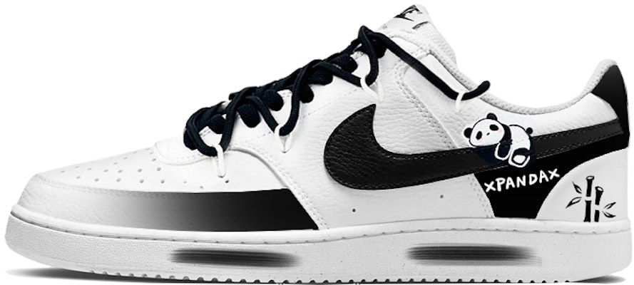 【定製球鞋】Nike Court Vision 1 MAY製造 水墨 熊貓 國風 解構 漸變 低幫 板鞋 男款 黑白 Buy 【定製球鞋】Nike Court Vision 1 MAY製造 水墨 熊貓 國風 解構 漸變 低幫 板鞋 男款 黑白