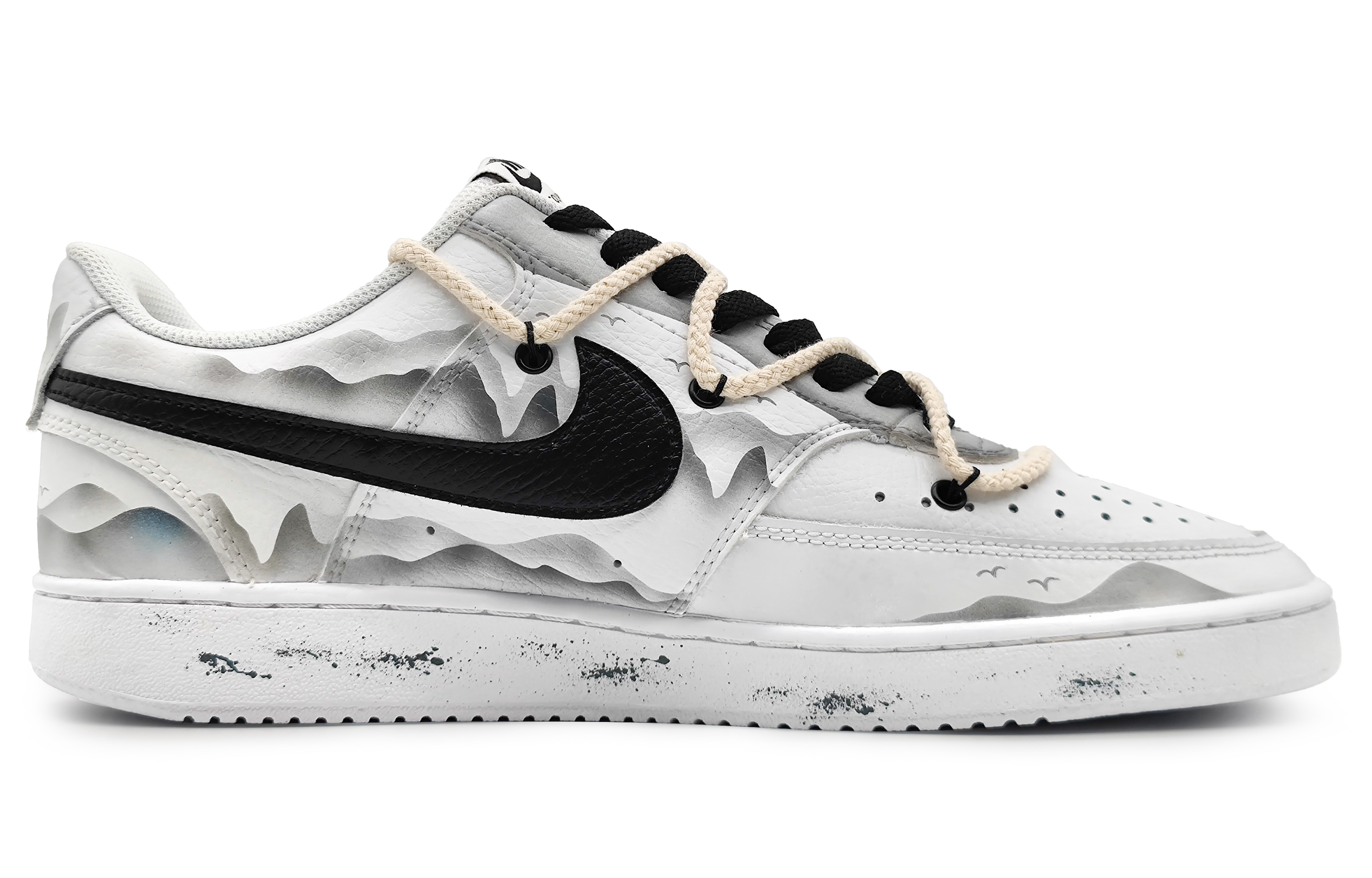 Order 나이키 커스텀 코트 비전 1 '강산여몽' (Nike Custom Court Vision 1 '강산여몽') DH2987-101(Team16-男款江山如墨)