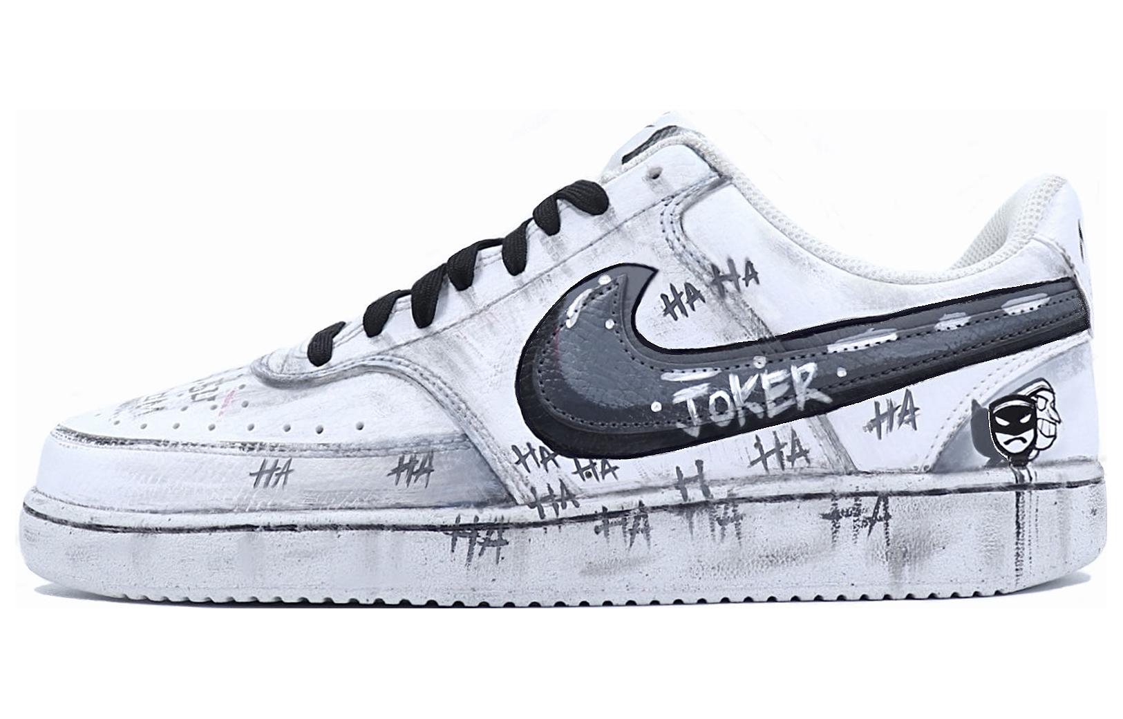 [Custom Shoes] Nike Court Vision 1 'Joker Graffiti Black White'