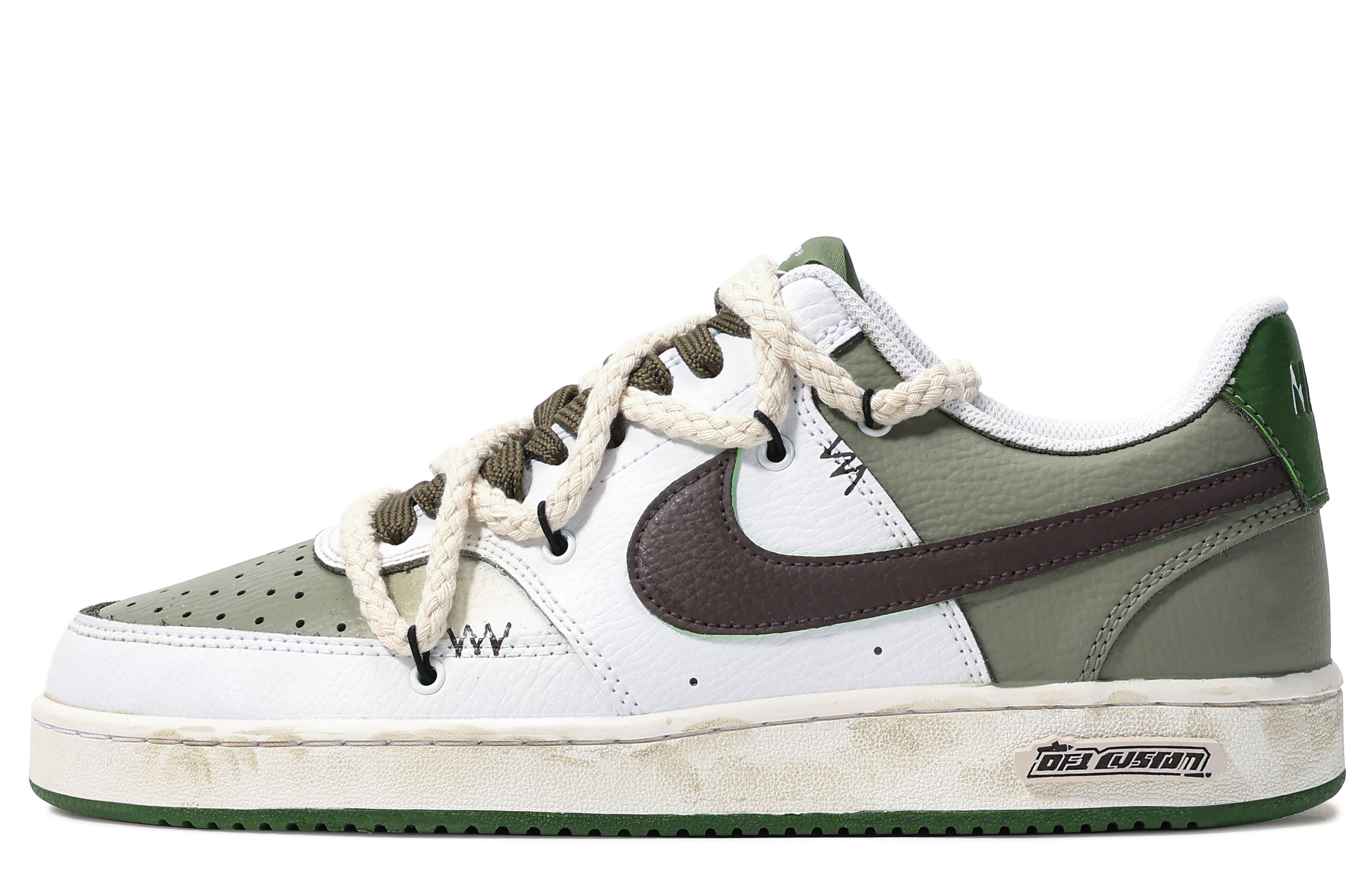 Buy [Zapatillas Personalizadas] Nike Court Vision 1 'Graffiti de Jungla Cruise' FJ5480-100(TeamM-丛林奇航)