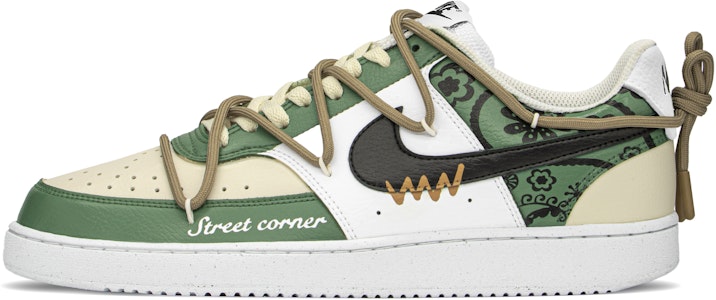 Zapatillas Nike Court Vision 1 'Khaki Green Paisley Street' DH2987-101(TeamA-街头腰果S-BOX) Buy Zapatillas Nike Court Vision 1 'Khaki Green Paisley Street' DH2987-101(TeamA-街头腰果S-BOX)