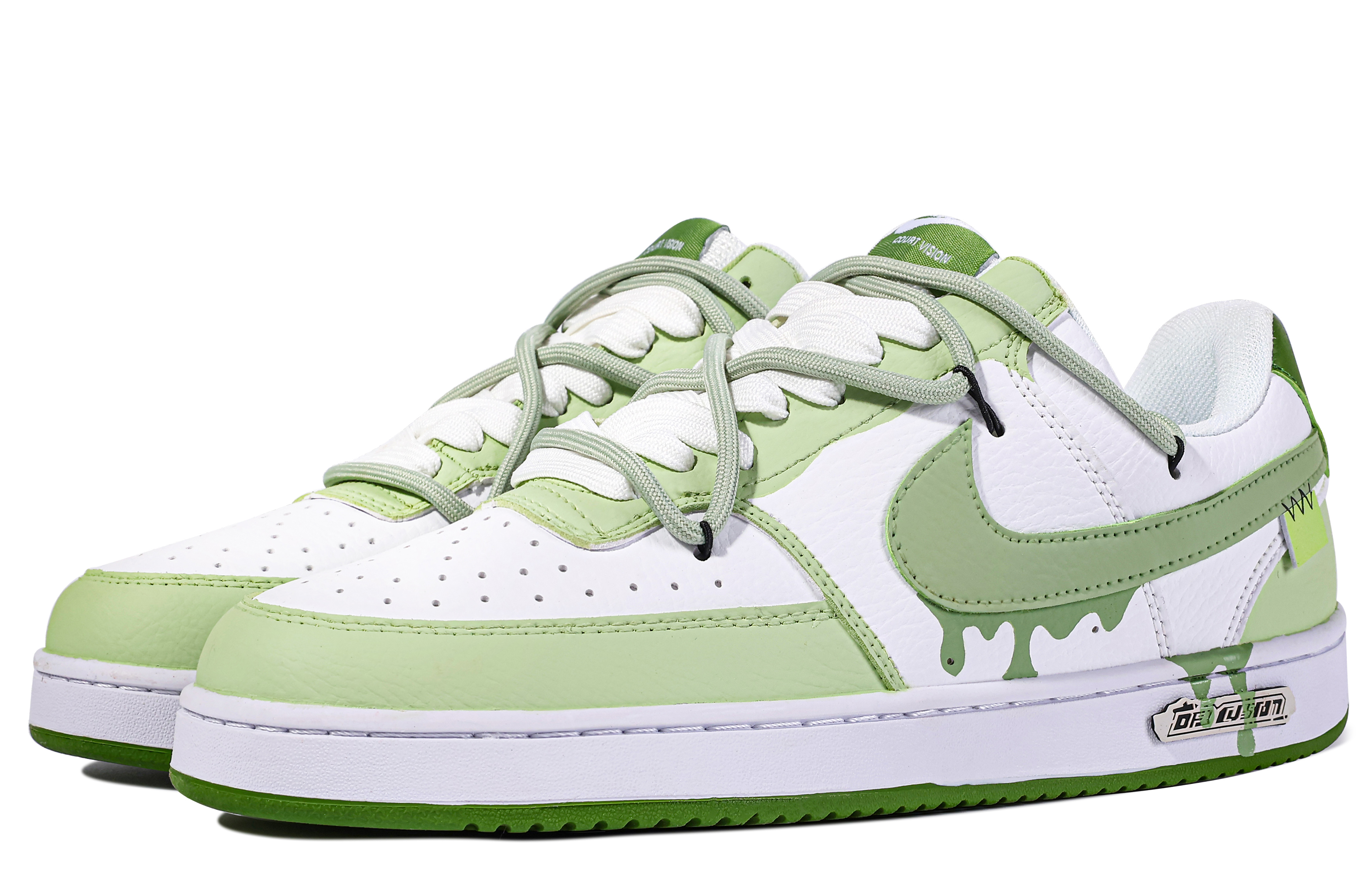 Lookbook 【定制鞋款】耐克Court Vision 1“抹茶逃逸” FJ5480-100(TeamM-抹茶逃逸-BOX)