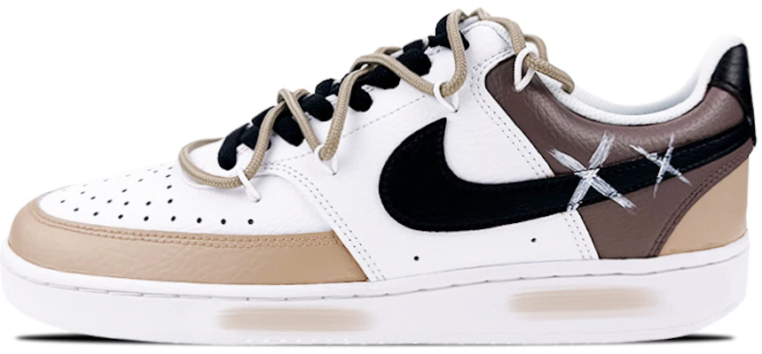 【定制球鞋】 Nike Court Vision 1 MAY製造 撞色 摩卡咖啡 油漆條 解構 低幫 板鞋 男款 撞色 Buy 【定制球鞋】 Nike Court Vision 1 MAY製造 撞色 摩卡咖啡 油漆條 解構 低幫 板鞋 男款 撞色