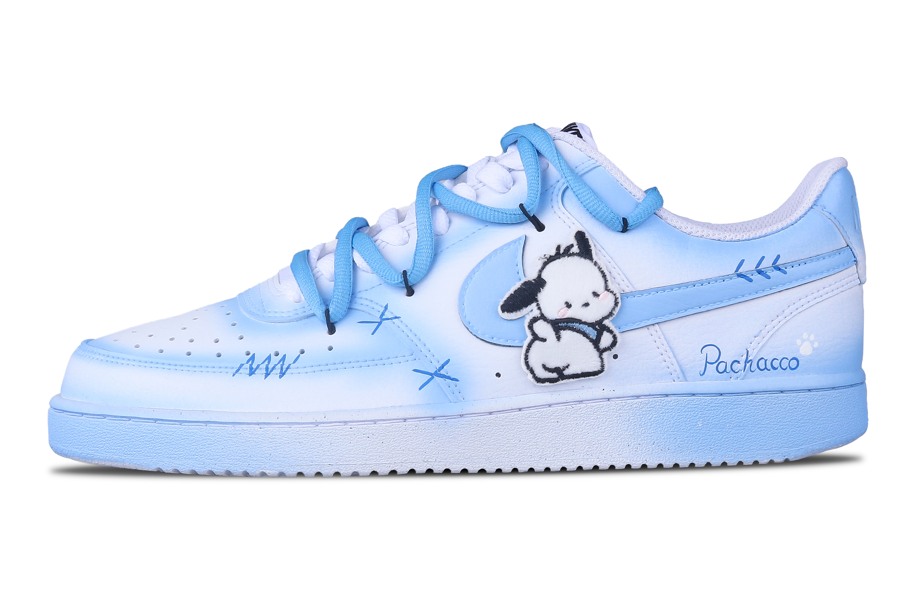 [Custom Shoes] Nike Court Vision 1 'Pochacco Blue-White'