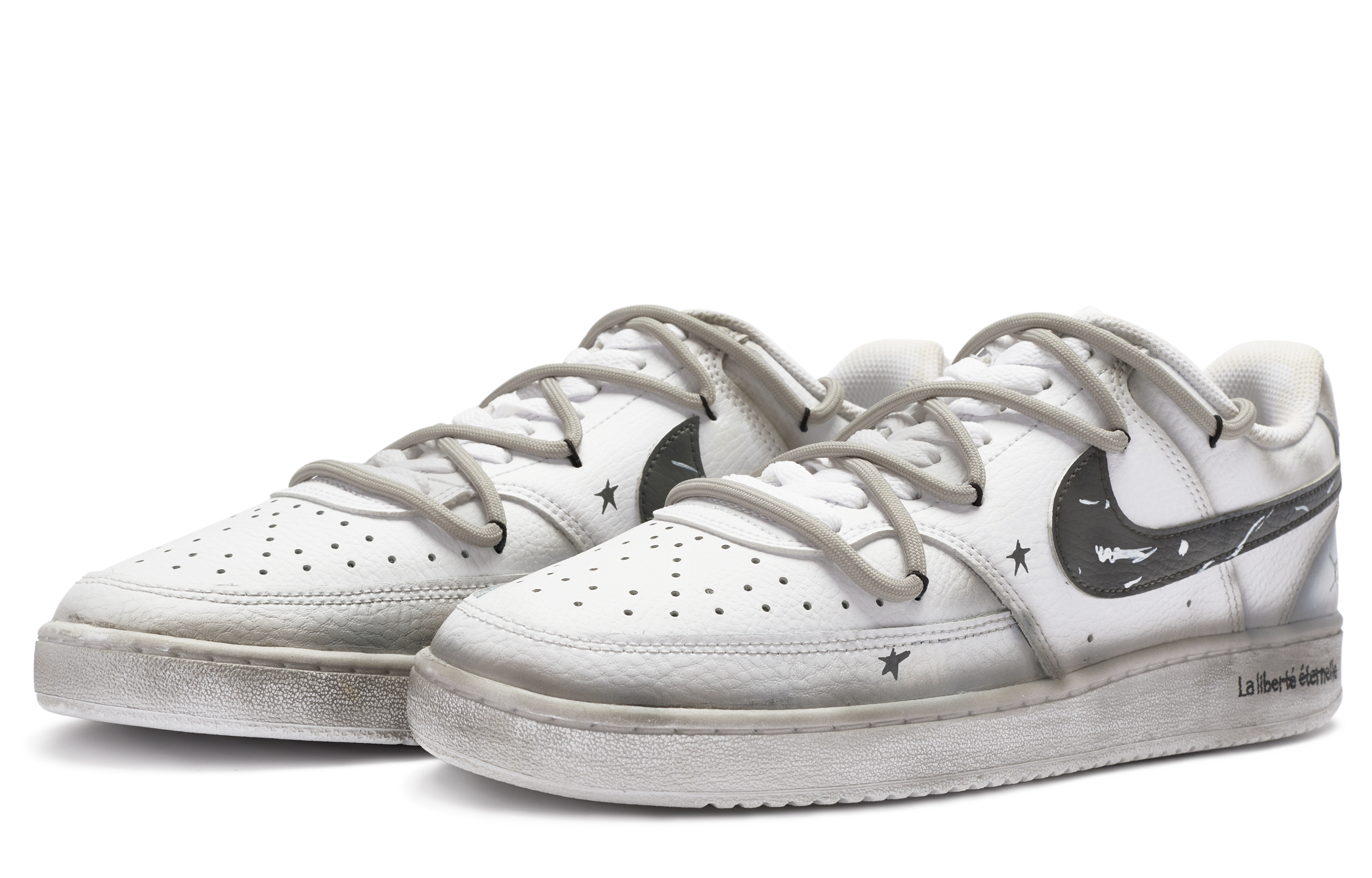 [Custom Shoes] Nike Court Vision 1 'Renaissance BIGNIU Black White' 圖 3