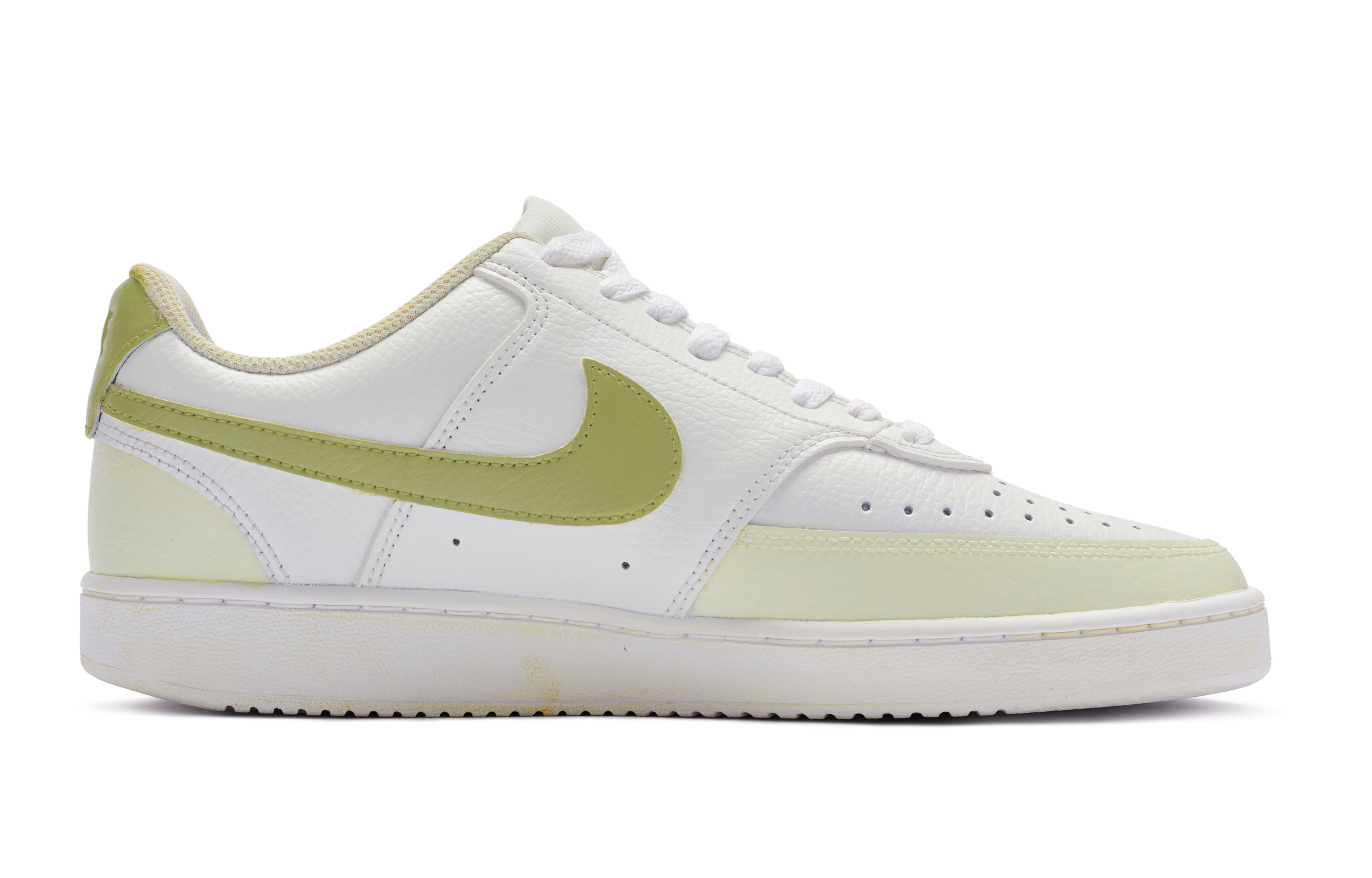 [Custom Shoes] Nike Court Vision 1 'Renaissance Erato Handpainted White-Green-Yellow' 圖 2