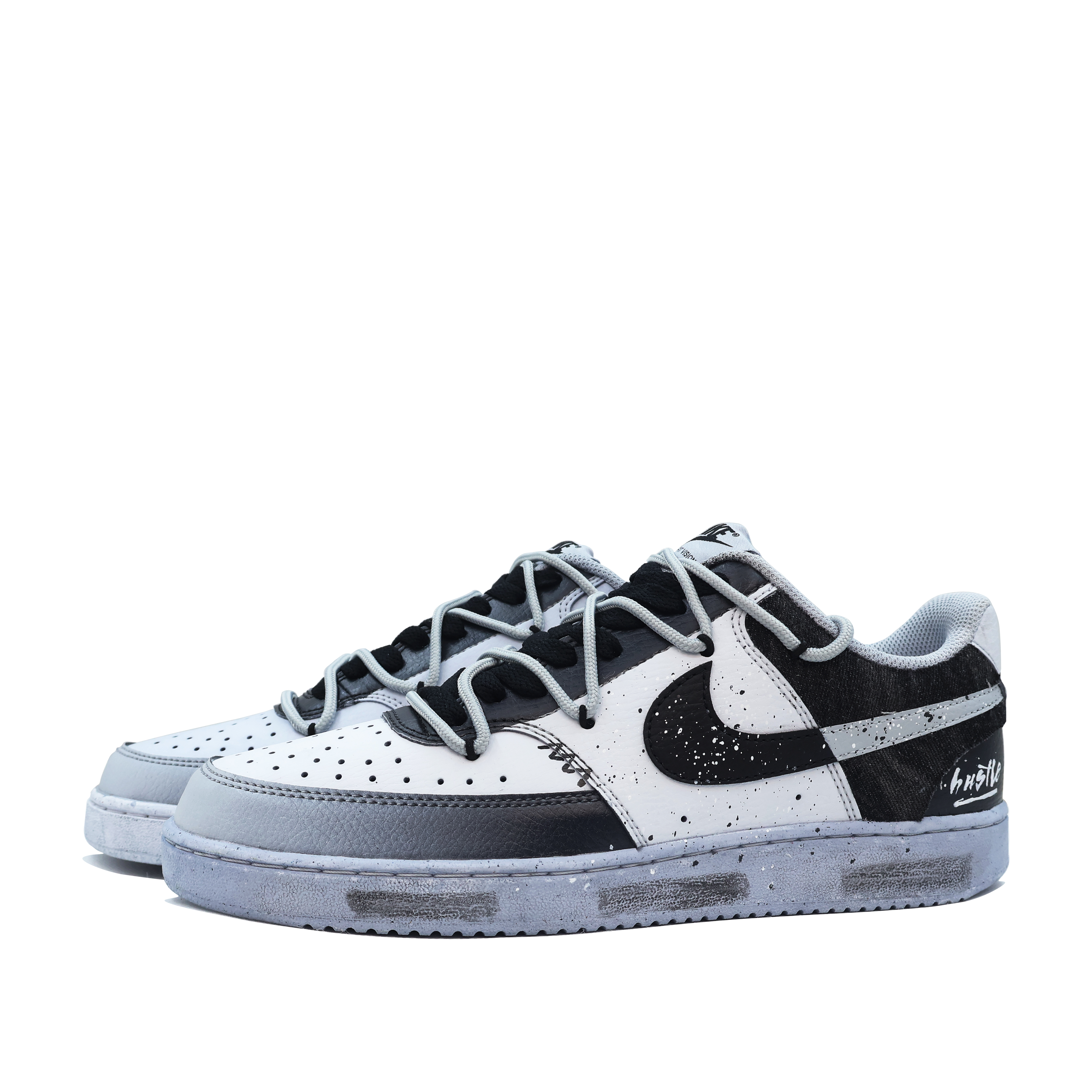 Shop [定制鞋] 耐克 Court Vision 1 '虚影渐变-泼墨' DH2987-101(Team271-shadow）