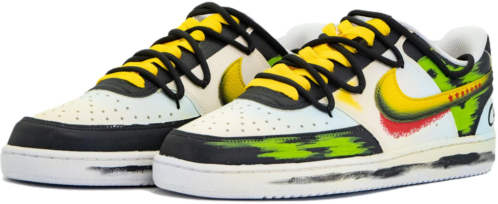 【定製球鞋】Nike Court Vision 1 皮革 龍珠 神龍配色 復古 百搭 蒸氣波風格 低筒 板鞋 男女同款 黑/白 Shop 【定製球鞋】Nike Court Vision 1 皮革 龍珠 神龍配色 復古 百搭 蒸氣波風格 低筒 板鞋 男女同款 黑/白