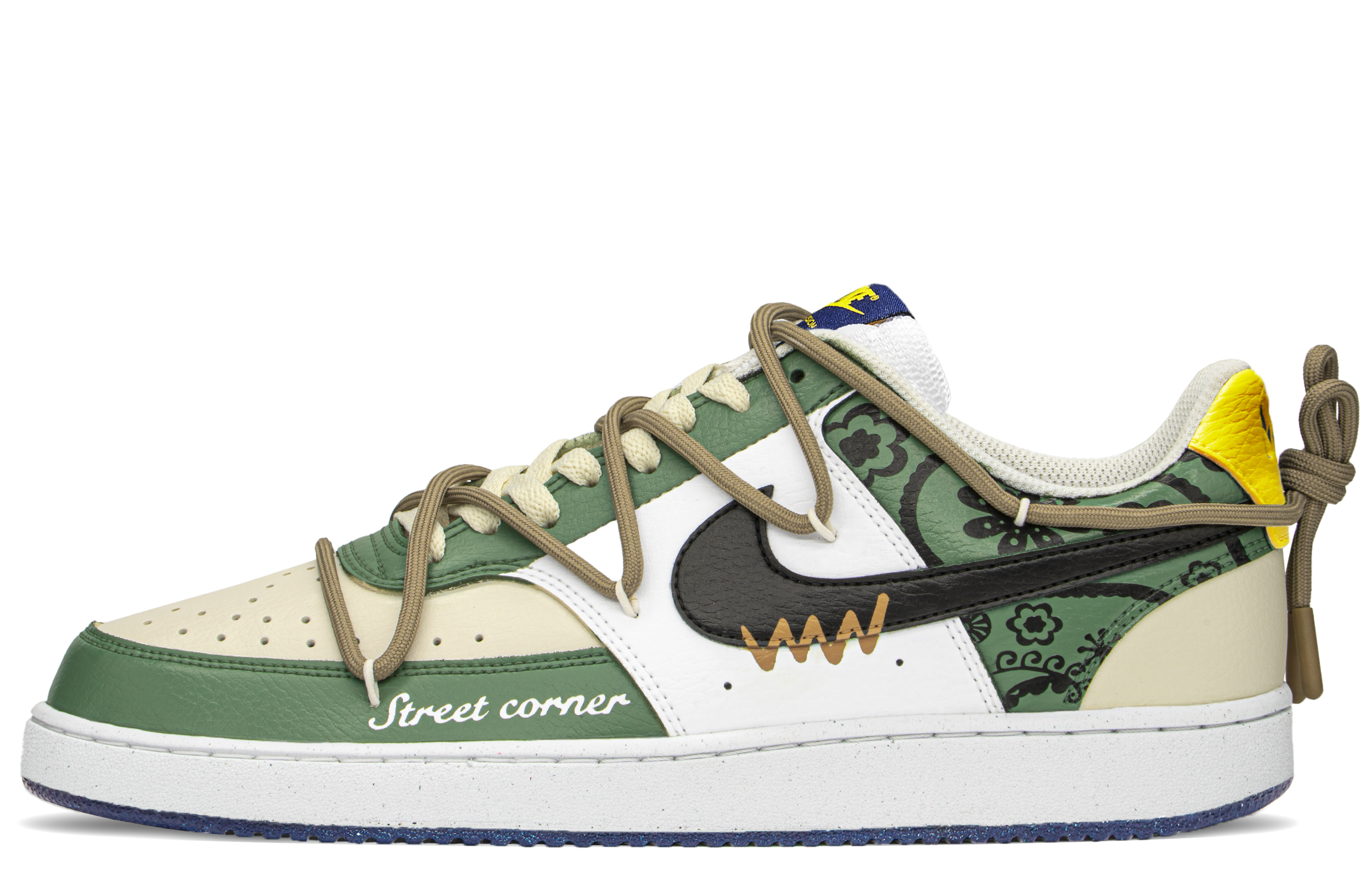 Buy [定制鞋款] 耐克 Court Vision 1 '街头佩斯利绿' DH2987-103(TeamA-街头腰果)