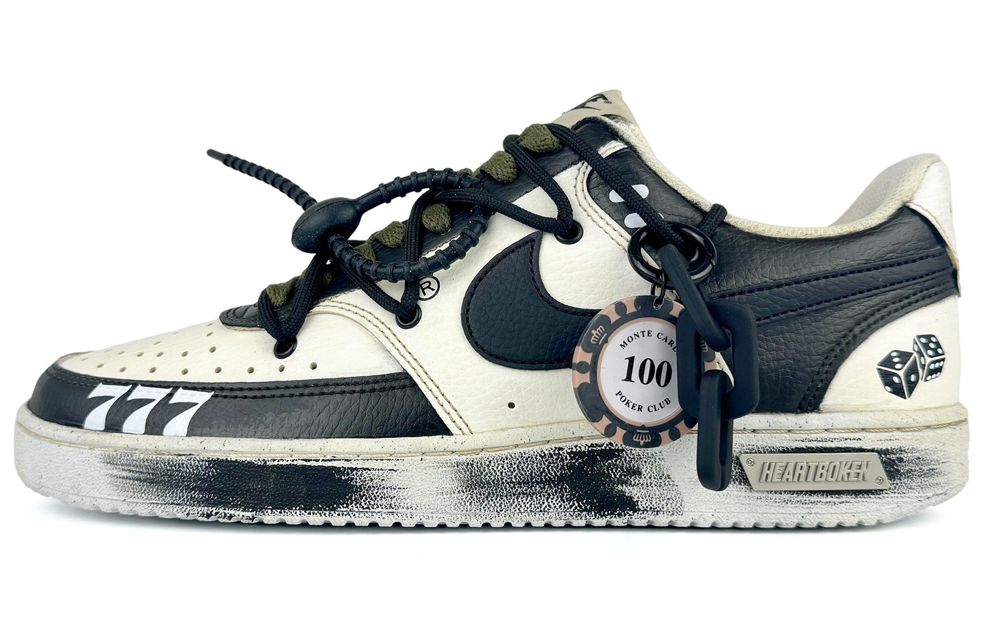 Order [Zapatillas Personalizadas] Nike Court Vision 1 'Texas Aged Black' DH3158-101(Team45-筹码游戏)