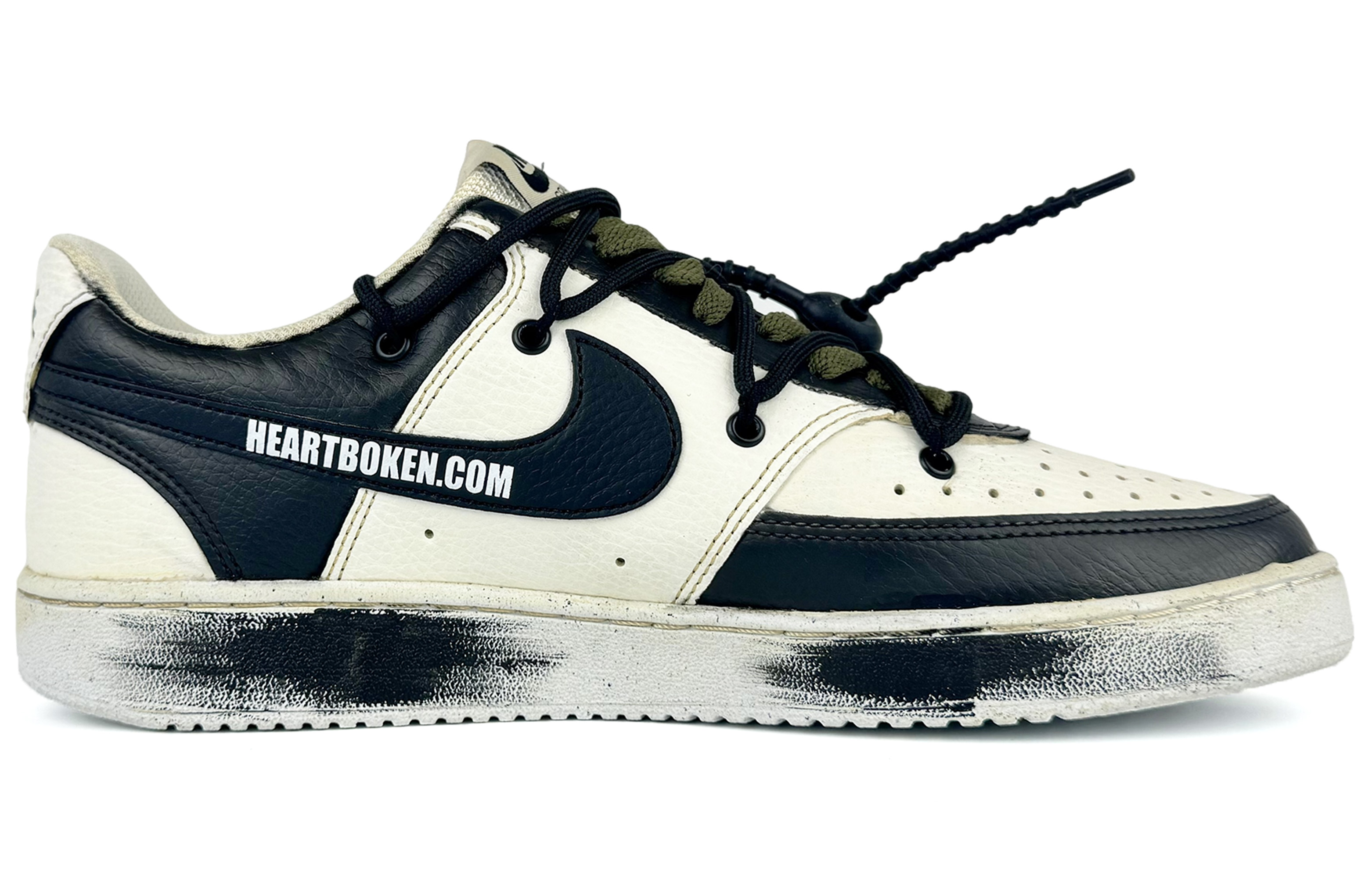 Lookbook [Zapatillas Personalizadas] Nike Court Vision 1 'Texas Aged Black' DH3158-101(Team45-筹码游戏)