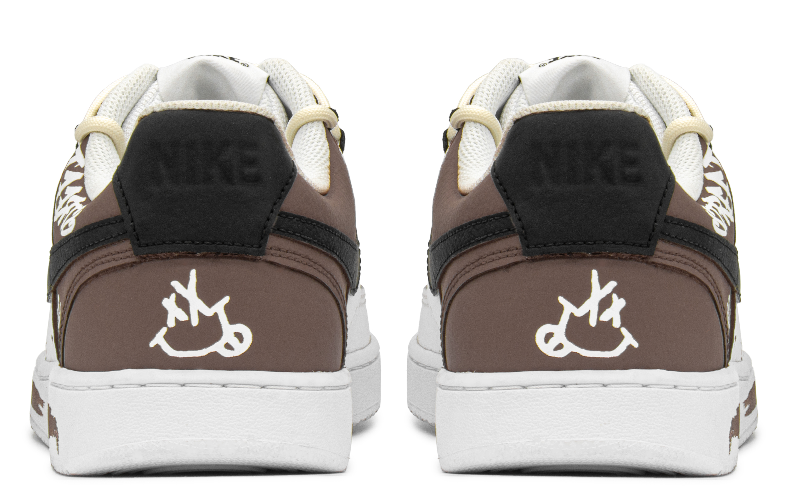 [Custom Shoes] Nike Court Vision 1 'Valentine's Day Mocha Graffiti' 圖 5