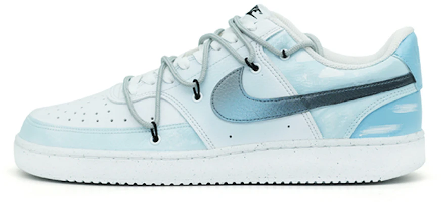 【客製化球鞋】Nike Court Vision 1 西岸風 復古 通用 破冰 簡約 藍色 耐磨防滑 低筒 板鞋 男款 藍 Buy 【客製化球鞋】Nike Court Vision 1 西岸風 復古 通用 破冰 簡約 藍色 耐磨防滑 低筒 板鞋 男款 藍