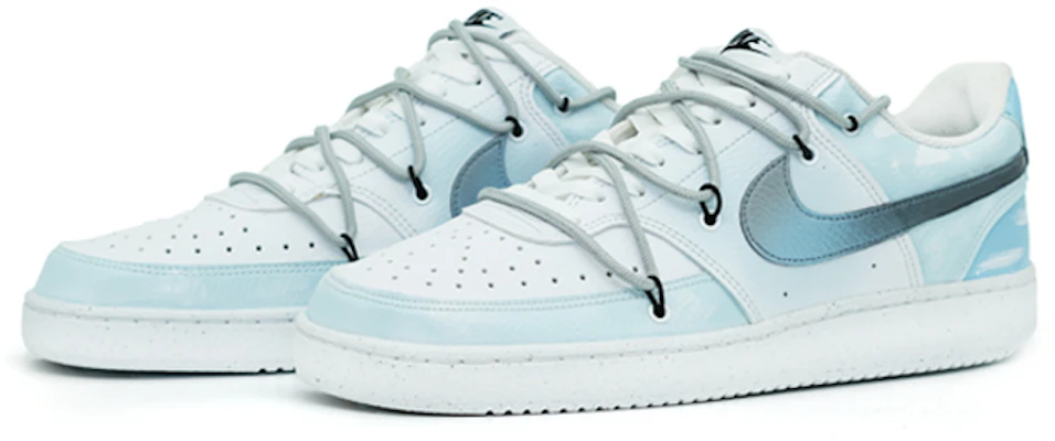 【客製化球鞋】Nike Court Vision 1 西岸風 復古 通用 破冰 簡約 藍色 耐磨防滑 低筒 板鞋 男款 藍 Lookbook 【客製化球鞋】Nike Court Vision 1 西岸風 復古 通用 破冰 簡約 藍色 耐磨防滑 低筒 板鞋 男款 藍