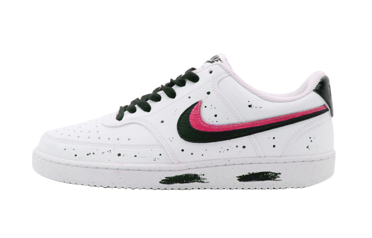 Buy ナイキ コートビジョン1 カスタム 白黒マルチカラースペックル DH2987-101(Team140-粉与黑)