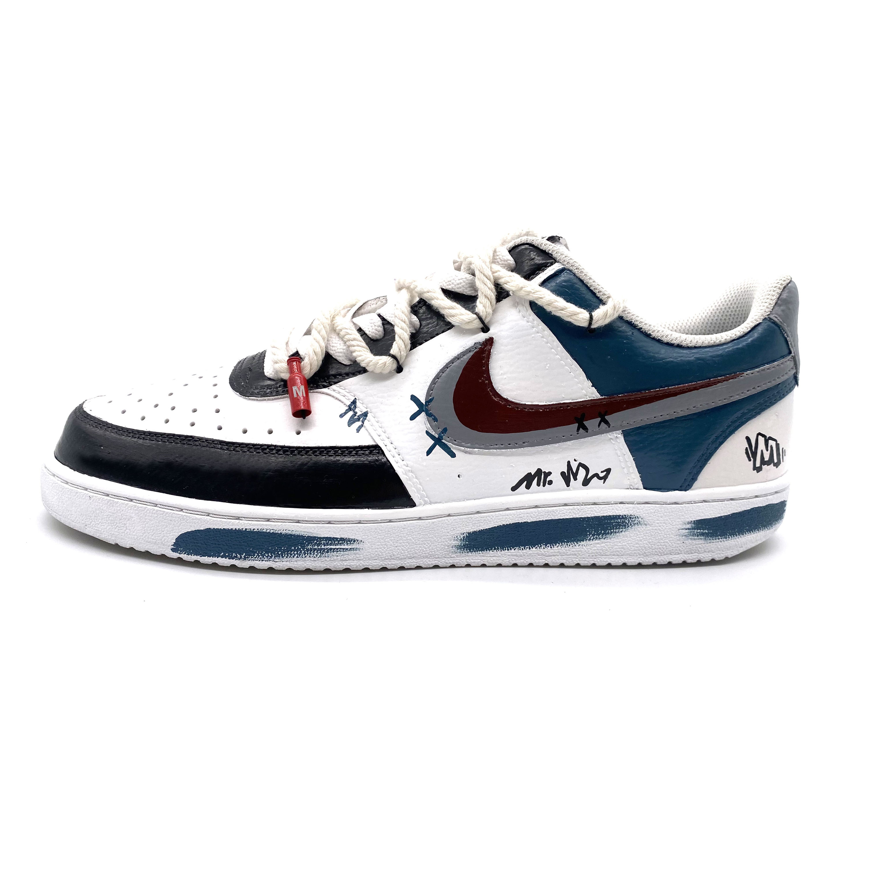 [Custom Shoes] Nike Court Vision 1 'White Double Swoosh' 圖 2