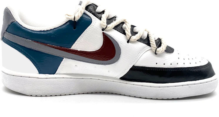 【訂製球鞋】 Nike Court Vision 1 Mis:M 雙鉤 潮流前線 小眾百搭 防滑耐磨 低筒 板鞋 男女款 白色 Lookbook 【訂製球鞋】 Nike Court Vision 1 Mis:M 雙鉤 潮流前線 小眾百搭 防滑耐磨 低筒 板鞋 男女款 白色