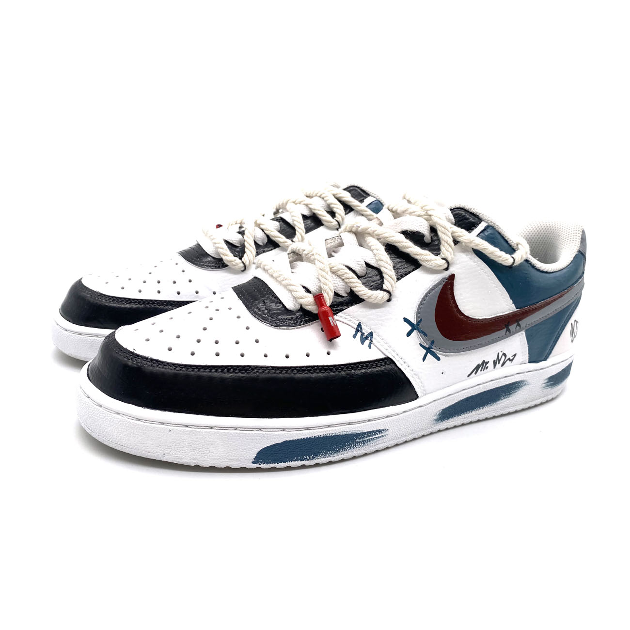 [Custom Shoes] Nike Court Vision 1 'White Double Swoosh' 圖 4