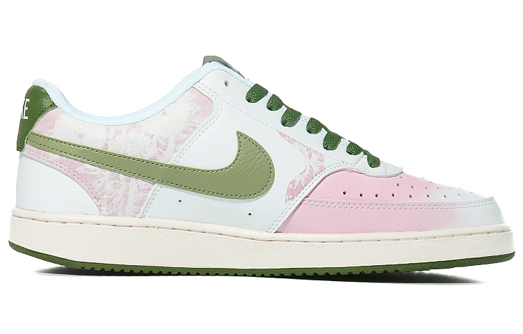 Buy Custom Shoes Nike Court Vision 1 #39 White Green Pink Butterfly
