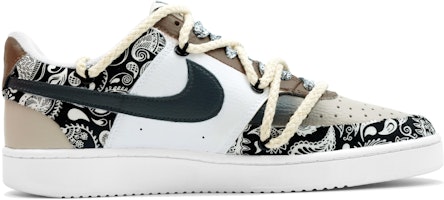 【訂製球鞋】Nike Court Vision 1 萬花弄 解構腰果花 禮盒 塗鴉 街頭 復古 貼布 休閒 時尚 潮流 防滑 低筒 板鞋 男款 白棕 Lookbook 【訂製球鞋】Nike Court Vision 1 萬花弄 解構腰果花 禮盒 塗鴉 街頭 復古 貼布 休閒 時尚 潮流 防滑 低筒 板鞋 男款 白棕