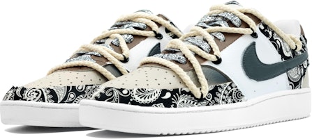 【訂製球鞋】Nike Court Vision 1 萬花弄 解構腰果花 禮盒 塗鴉 街頭 復古 貼布 休閒 時尚 潮流 防滑 低筒 板鞋 男款 白棕 Shop 【訂製球鞋】Nike Court Vision 1 萬花弄 解構腰果花 禮盒 塗鴉 街頭 復古 貼布 休閒 時尚 潮流 防滑 低筒 板鞋 男款 白棕