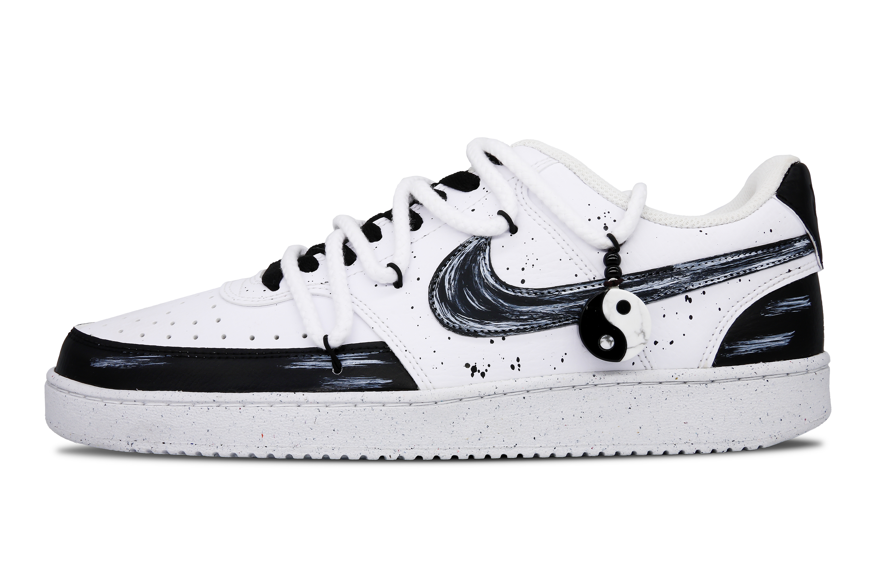 Order [Custom Shoes] Nike Court Vision 1 'Xiaoyao Taiji Black White'