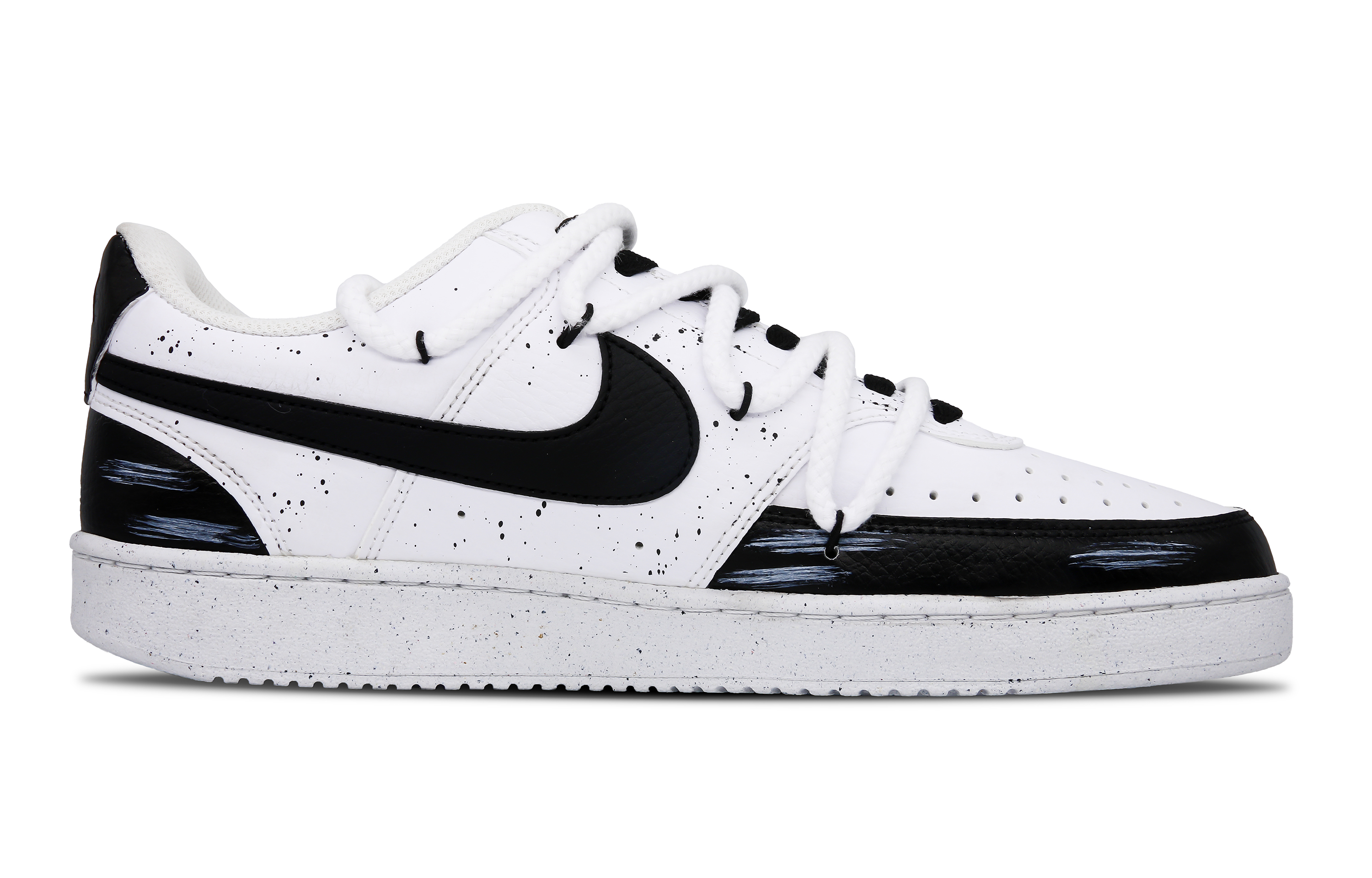 Lookbook [Custom Shoes] Nike Court Vision 1 'Xiaoyao Taiji Black White'