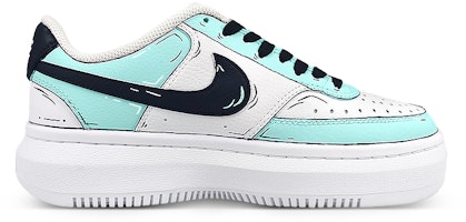 Sepatu Kustom Nike Court Vision 1 Alta 'Tiffany Hijau - Manis' DM0113-100(Team58-二次元绿) Order Sepatu Kustom Nike Court Vision 1 Alta 'Tiffany Hijau - Manis' DM0113-100(Team58-二次元绿)