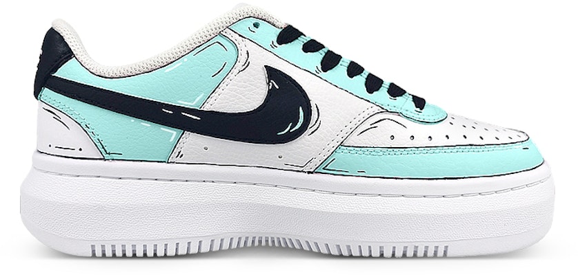 나이키 커스텀 코트 비전 알타 '티파니 스윗' (Nike Custom Court Vision Alta 'Tiffany Sweet') DM0113-100(Team58-二次元绿) Order 나이키 커스텀 코트 비전 알타 '티파니 스윗' (Nike Custom Court Vision Alta 'Tiffany Sweet') DM0113-100(Team58-二次元绿)