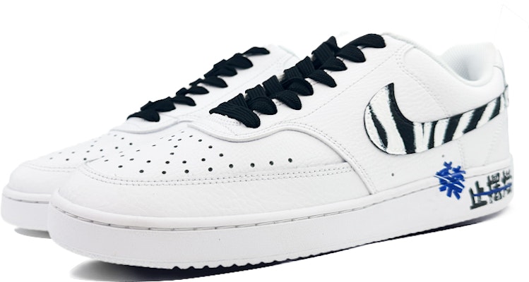 Zapatillas Nike Court Vision 1 Low 'Negro Azul Graffiti Cebra' CD5463-101(Team40-男款禁止摆烂黑蓝) Lookbook Zapatillas Nike Court Vision 1 Low 'Negro Azul Graffiti Cebra' CD5463-101(Team40-男款禁止摆烂黑蓝)