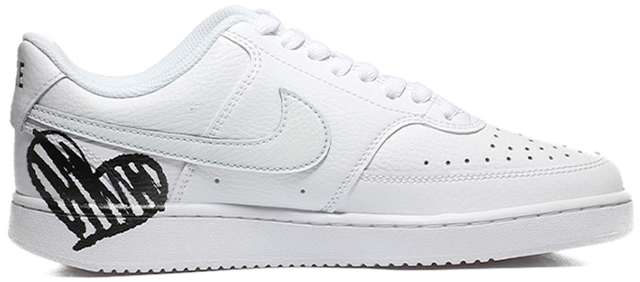 나이키 커스텀 코트 비전 로우 '' (Nike Custom Court Vision Low '') CD5463-101(Team10-黑色胶囊爱心QD) Order 나이키 커스텀 코트 비전 로우 '' (Nike Custom Court Vision Low '') CD5463-101(Team10-黑色胶囊爱心QD)