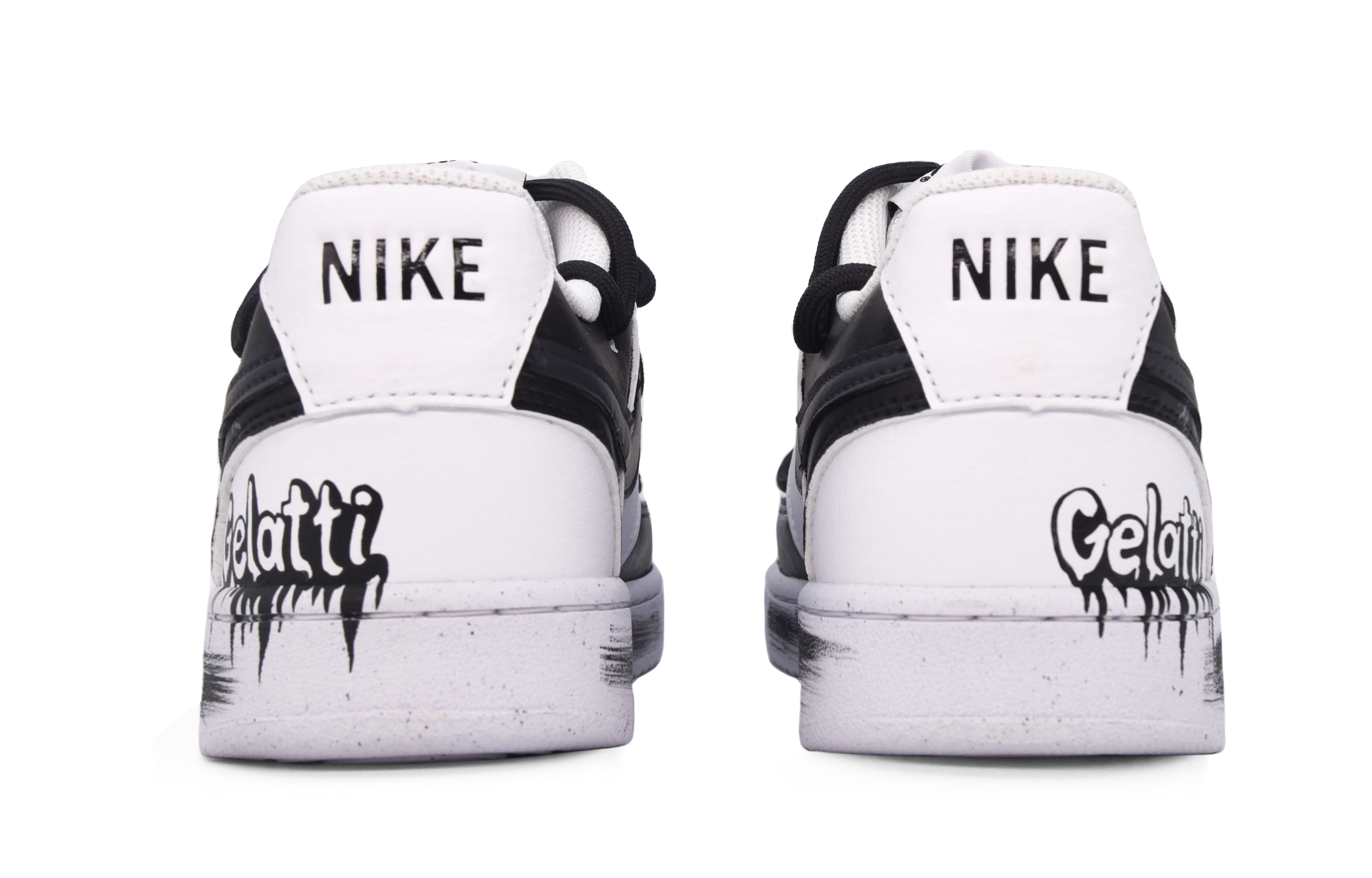 [Custom Shoes] Nike Court Vision 1 Low 'Black White Grey Graffiti' 圖 4