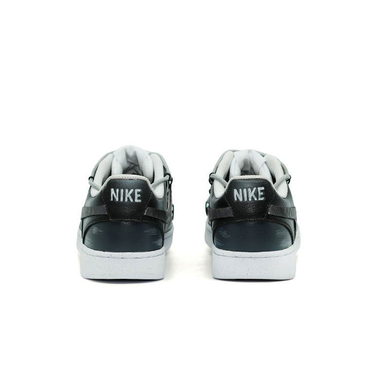 Shop [Zapatillas Personalizadas] Nike Court Vision 1 Low 'Negro Blanco Gris' DH2987-101（TEAM106-男款回溯）
