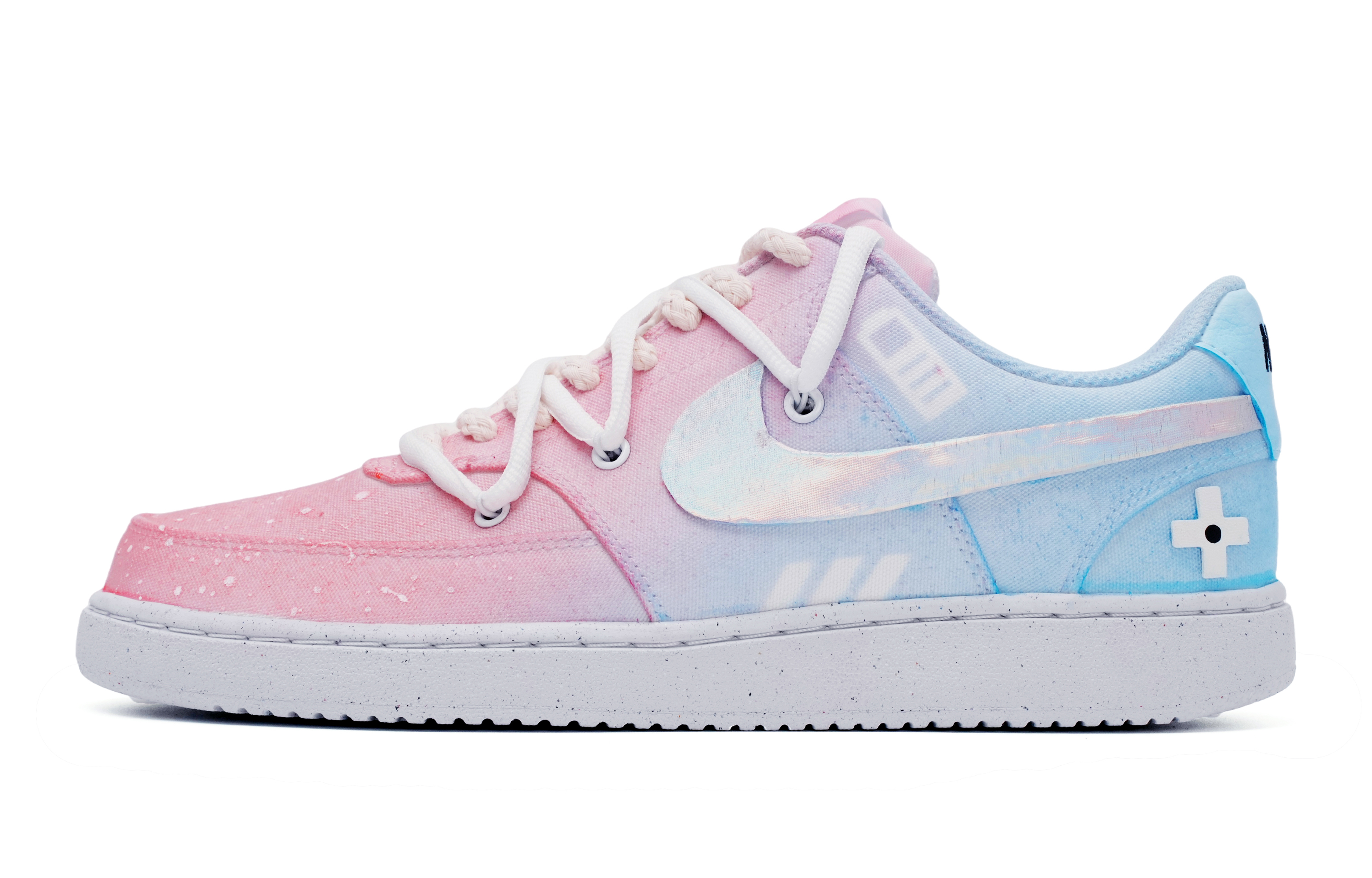 [Custom Shoes] Nike Court Vision 1 Low 'Blue Pink Tie-Dye'