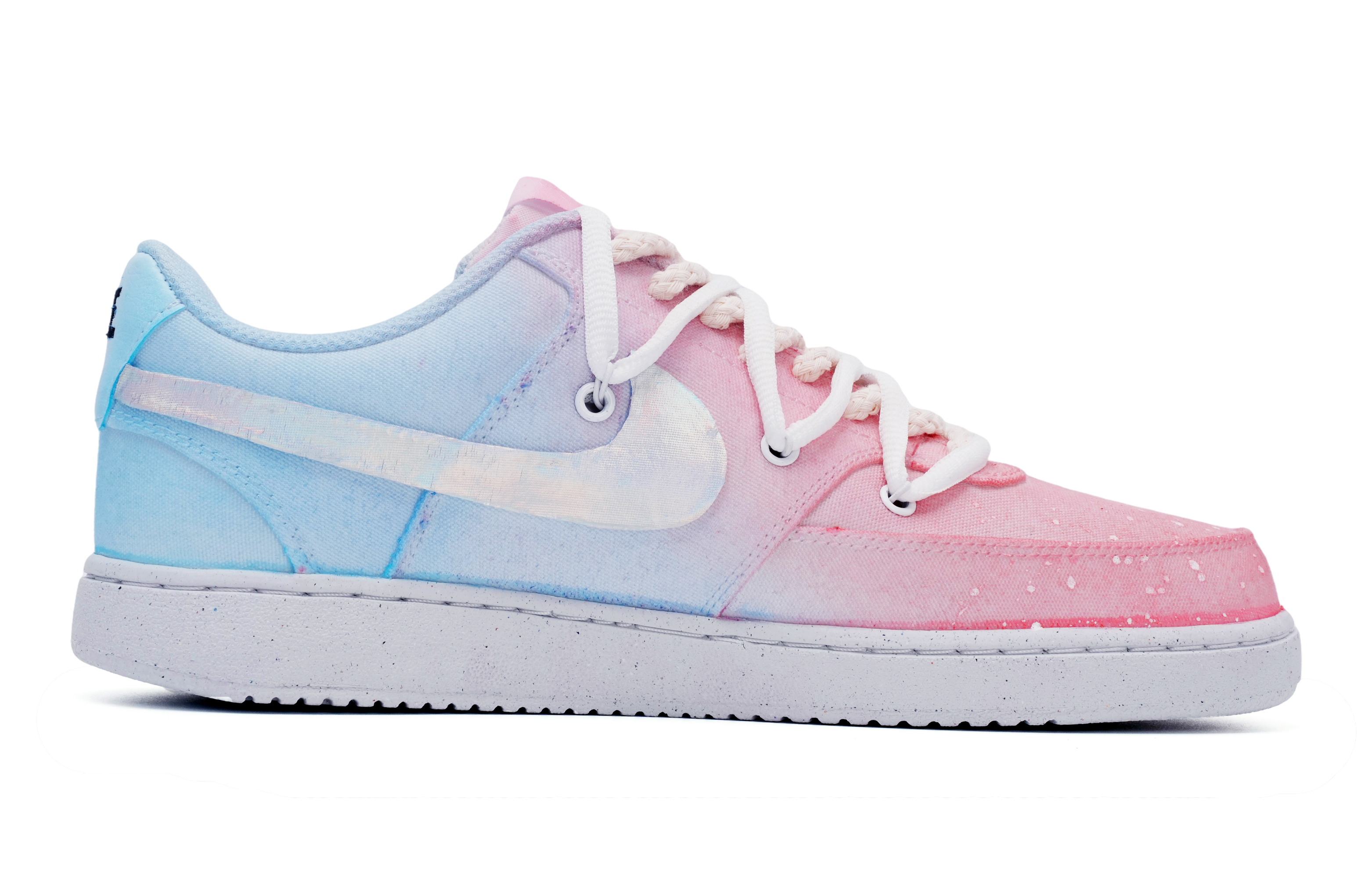 [Custom Shoes] Nike Court Vision 1 Low 'Blue Pink Tie-Dye' 圖 2
